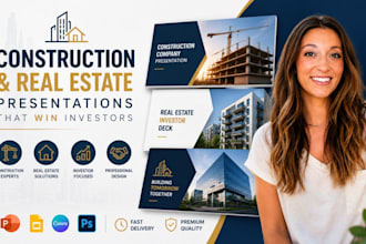 create construction company presentation, real estate investor deck