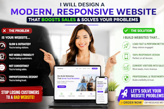 design a modern, responsive website that boosts sales