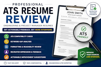 review your engineering or project manager resume for ats issues