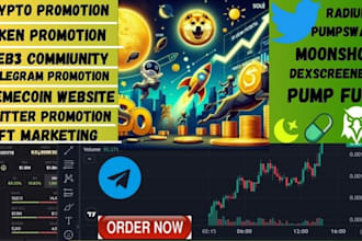 massive promotion for new crypto token launch, pump memecoin trend to 500x
