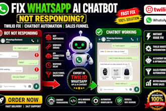 fix your whatsapp ai chatbot not responding chatbot sales funnel twilio whatsapp