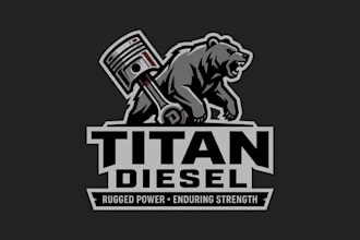 design a bold and powerful diesel logo for your brand