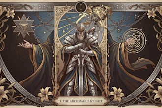design card game board game card game design, card illustration, tarot card box