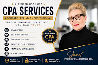 sign US CPA letter CPA comfort letter audit financial statement profit and loss