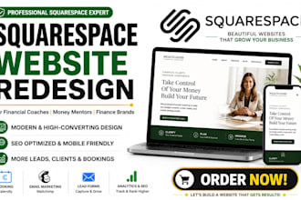 redesign squarespace financial coach website money mentor website finance site