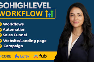 do automation and setup campaigns workflows at gohighlevel