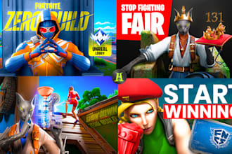 design eye catching fortnite thumbnail