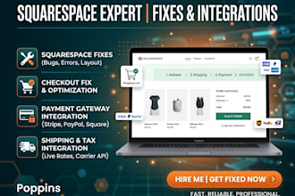fix squarespace shipping, payment methods, checkout issues, tax configuration