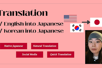translate english content into japanese as a native speaker