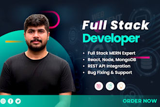 full stack developer mern stack custom web app expert