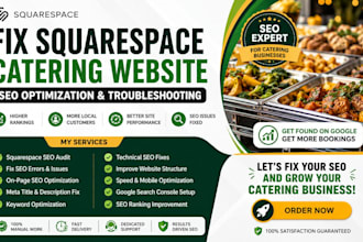 fix squarespace catering website SEO optimization troubleshooting issues