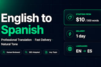 translate content and articles from english to spanish