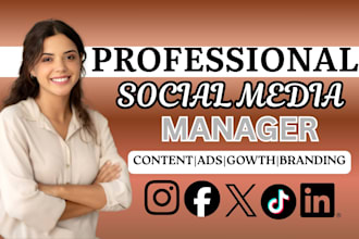 manage your social media for organic growth and high engagement specialist
