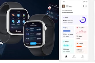 develop custom watch app fitness tracking app health app smartwatch wearable app