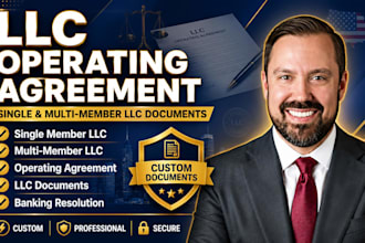 provide llc single member, multi member operating agreement and llc documents