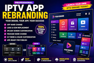 rebrand and customize your iptv android app