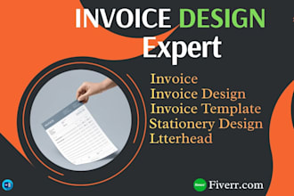 design  editable invoices, receipts and PDF forms
