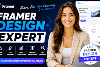 design framer website and landing page