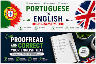 proofread and correct your english text manually