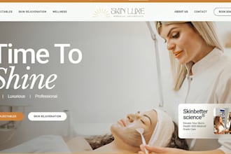 design squarespace cosmetic clinic website aesthetic wellness clinic website