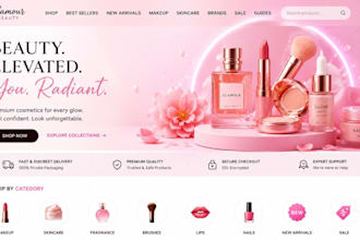 design shopify beauty, skincare, cosmetic and makeup store website