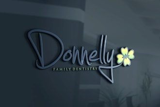 design a premium dental or dentist logo identity