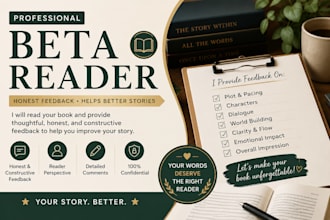 be your kind beta reader end pt romance erotic book short story thriller script