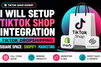 setup tiktok shop integration tiktok dropshipping square space shopify marketing