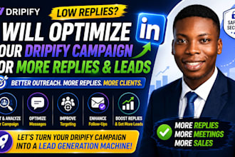 fix and optimize dripify campaigns for better linkedin lead generation