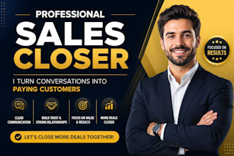 sales closer representative high ticket sales salesperson lead generation
