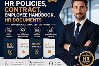 create HR policies, contracts, employee handbook and HR documents