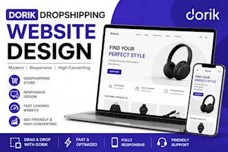 build a dropshipping website using dorik for uk fitness business owner