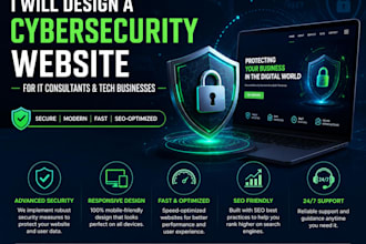 design a high converting cyber security and IT consultant website