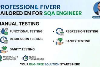 perform comprehensive manual and automated QA testing
