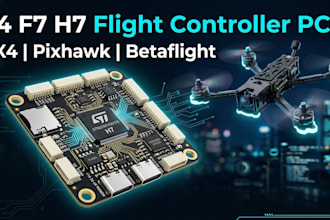 design f4 f7 h7 drone flight controller pcb pixhawk px4 betaflight rs4855 pcb