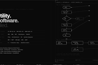 draw utility and software UI patent figures for law firms