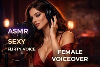be ur nsfw voice sexy voice actress,sfw erotic sultry voice over as anime girl