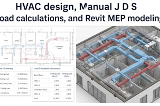 do hvac design, manual j d s load calculations and revit mep modeling