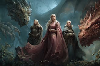make digital art and fantasy illustration