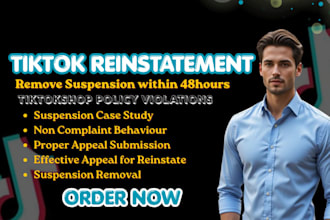 fix tiktok shop suspension appeal tiktok violation tikok shop reinstatement