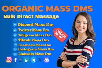 organic mass dms discord promotion, facebook mass dm, bulk sms, discord dms