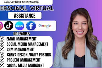 be virtual assistance,social media manager and data entry
