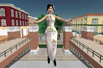 do realistic 3d model for second life game