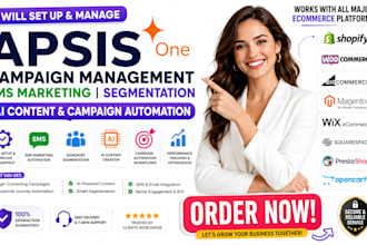 set up apsis campaign management SMS segmentation ai content campaign management