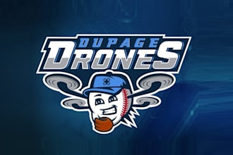 create remarkable modern logo for college baseball team