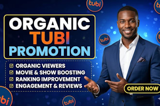 do organic tubi promotion  boost tubi movie increase tubi viewers and ranking