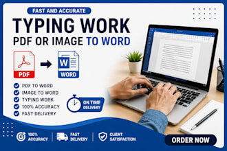 provide fast and accurate typing and retyping services