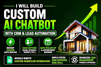 build custom ai chatbot with CRM and lead automation