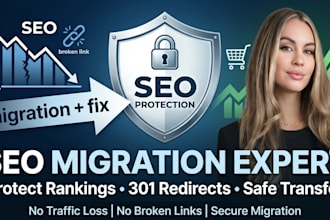 migrate website to shopify with SEO migration 301 redirects URL mapping