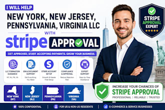 help new york new jersey pennsylvania virginia llc with stripe approval